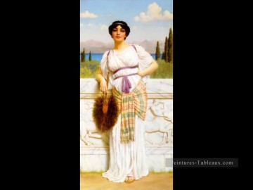  dame tableau - Beauté grecque 1905 néoclassique dame John William Godward
